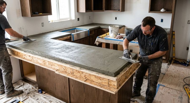 Cement Countertop Installation in Napa, CA