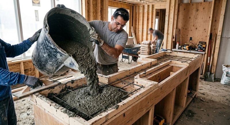Cement Countertop Installation in Napa, CA