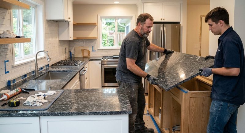 Granite Installation in Roseville, CA