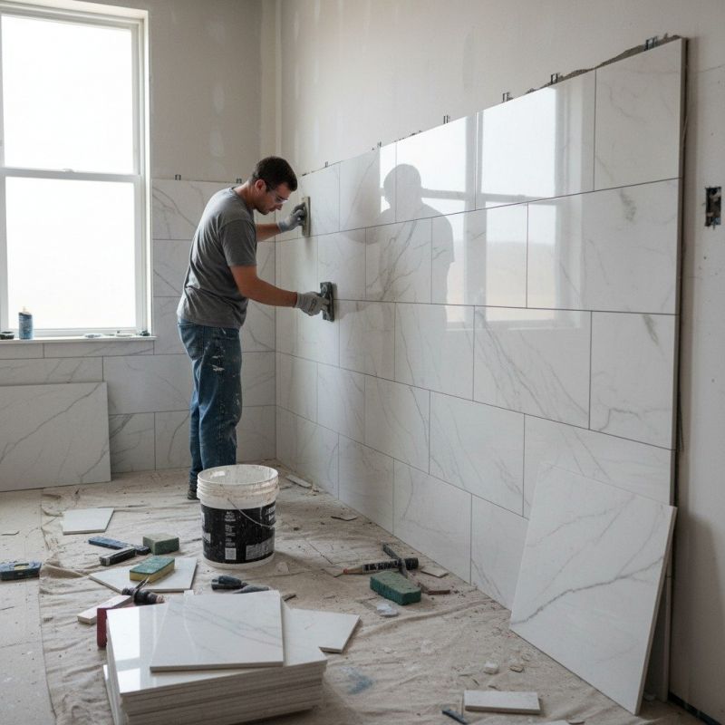 Marble Slab Installation
